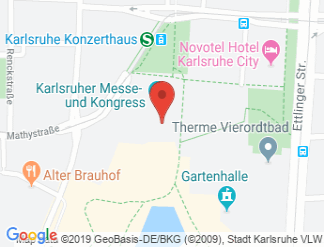map of Kongresszentrum Karlsruhe