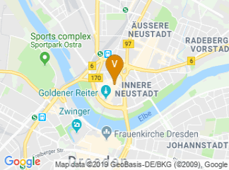 map of Dreikönigskirche - House of the Church Dresden