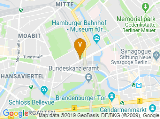map of Hotel Motel One Berlin-Hauptbahnhof