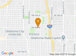 map of Paseo Arts District