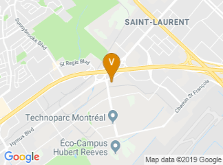 map of Hotel Novotel Montreal Aeroport