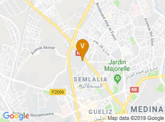 map of Central Library, Faculty of Science Semlalia