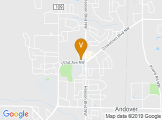map of Andover City Hall