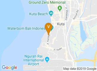 map of favehotel Kuta - Kartika Plaza