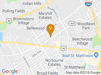map of Rebecca's Wedding Boutique