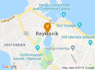 map of Reykjavík City Hall