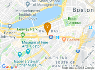 map of Mandarin Oriental, Boston