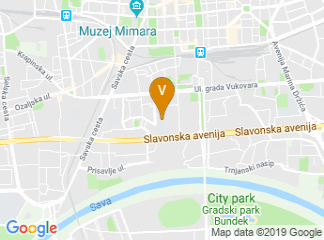 map of Faculty of humanities and social sciences, University of Zagreb