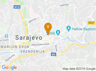 map of Sarajevo Music Academy