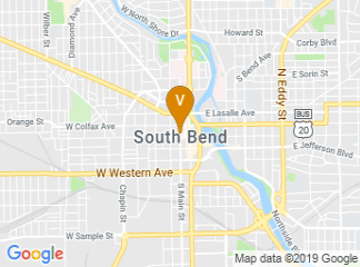 map of Aloft South Bend
