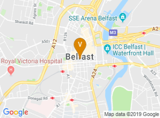map of Belfast City Hall