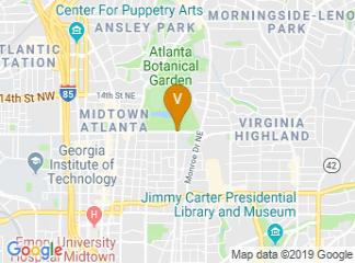 map of Piedmont Park