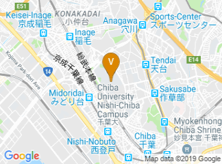 map of Chiba University Nishi-Chiba Campus