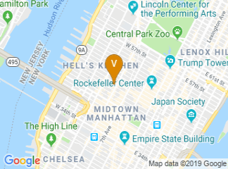 map of Hotel Riu Plaza New York Times Square