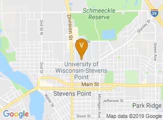 map of University of Wisconsin-Stevens Point