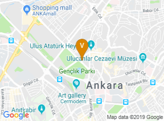 map of Radisson Blu Hotel, Ankara