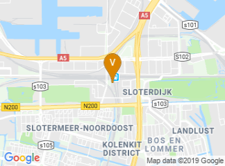 map of Holiday Inn Express Amsterdam - Sloterdijk Station