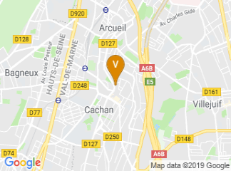 map of Comfort Hotel Cachan Paris Sud