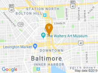 map of Baltimore Center Stage