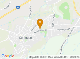 map of Mercure Hotel Stuttgart Gerlingen