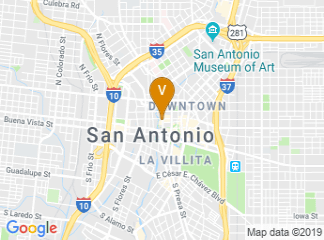 map of Hotel Valencia Riverwalk