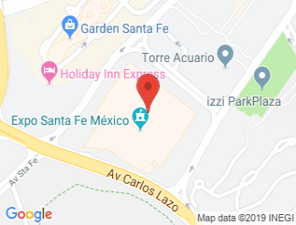 map of Expo Santa Fe Mexico