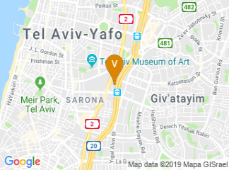 map of Crowne Plaza Tel Aviv City Center