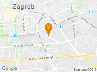 map of Hilton Garden Inn Zagreb Radnicka, Croatia