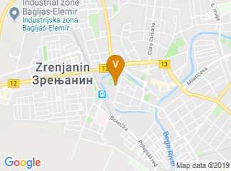 map of Technical Faculty "Mihajlo Pupin"