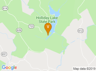 map of Holiday Lake 4-H Educational Center