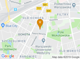 map of Faculty of Physics, University of Warsaw