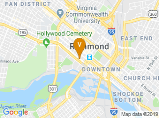 map of Delta Hotels by Marriott Richmond Downtown