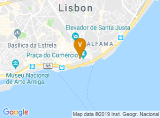 map of Pousada de Lisboa, Praça do Comércio