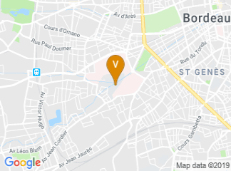 map of Université de Bordeaux
