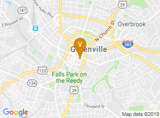 map of SpringHill Suites by Marriott Downtown Greenville