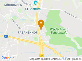 map of Mercure Hotel Stuttgart Airport Messe