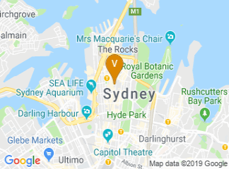 map of City Recital Hall