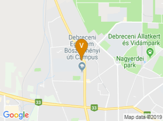 map of Faculty of Economics, University of Debrecen