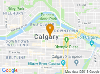 map of Calgary Petroleum Club