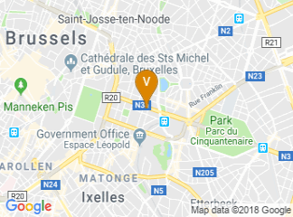 map of Thon Hotel EU