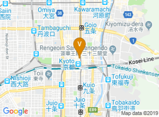 map of Kyoto Tower
