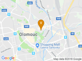 map of Palacky University Olomouc