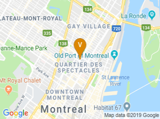 map of ESG UQAM | École des sciences de la gestion de l'UQAM