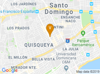 map of InterContinental Real Santo Domingo