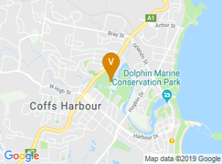 map of Coffs Harbour Showground