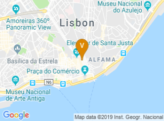 map of Hotel da Baixa
