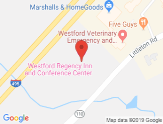 map of Westford Regency Inn and Conference Center