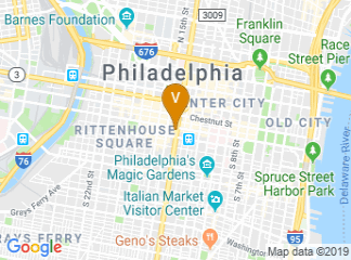 map of The Bellevue Philadelphia
