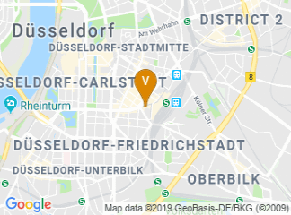 map of IntercityHotel Düsseldorf
