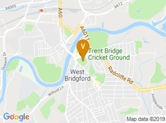 map of Trent Bridge Cricket Ground